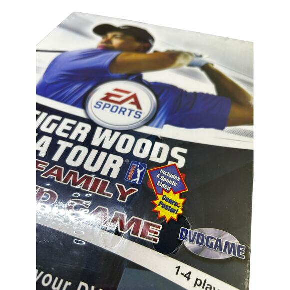 Tiger Woods PGA Tour Family DVD Game – New in Wrapper with 2 DVDs and Poster - Picture 2 of 4